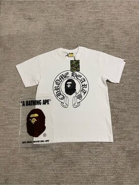 Bape x Chrome Hearts white T-Shirt